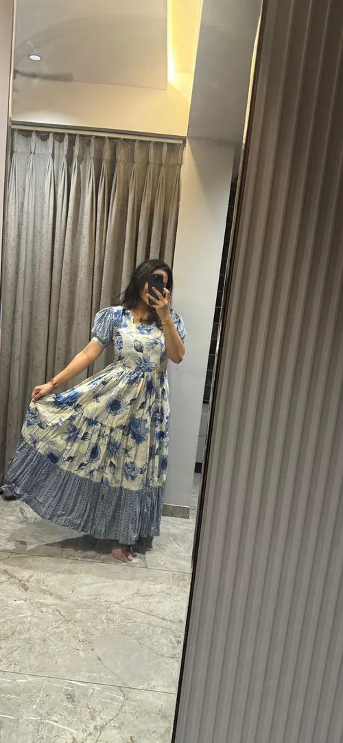 Pure Cotton Printed Maxi Dress